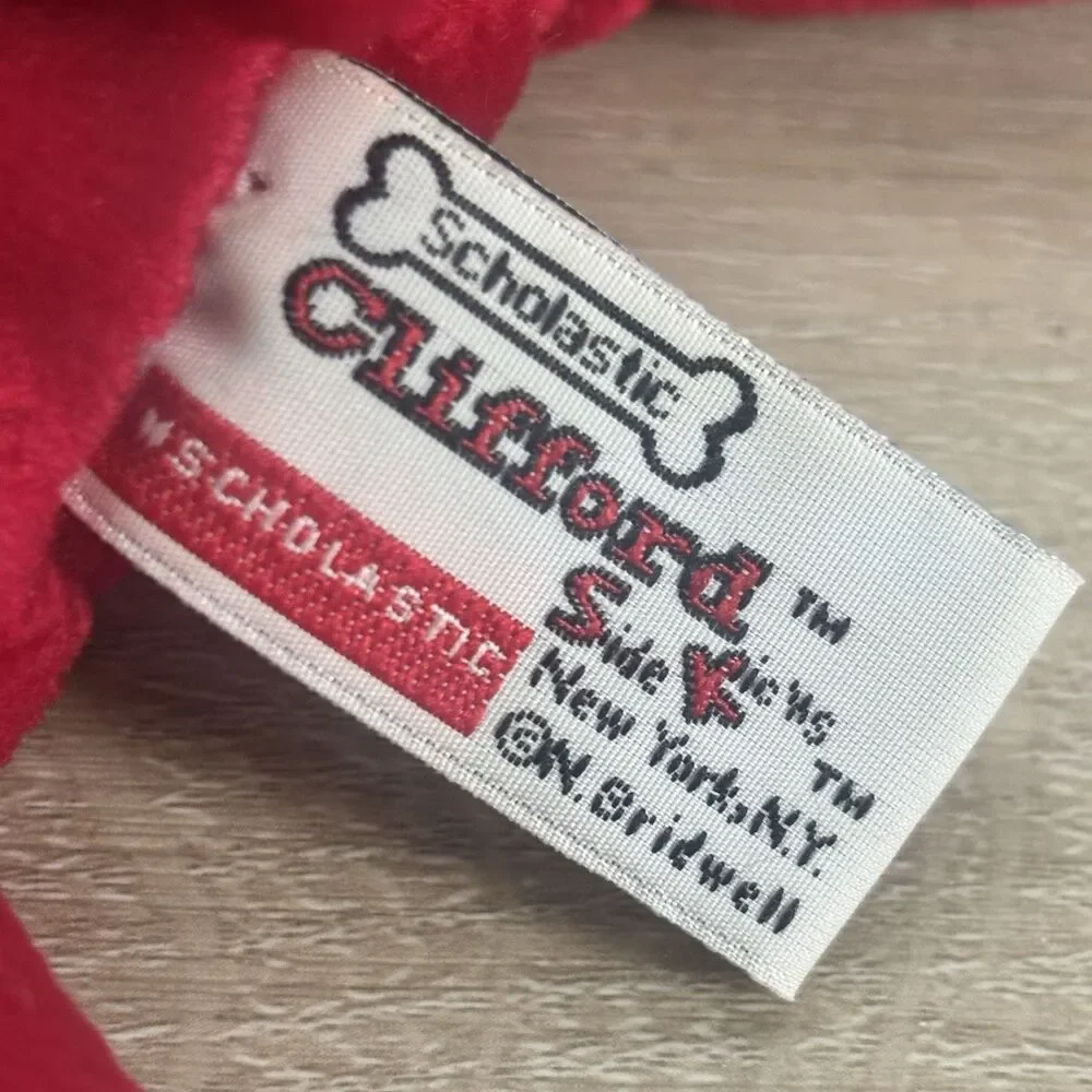 Vintage 1997 Scholastic Clifford Big Red Dog Plush SideKicks Beanie Stuffed Toy